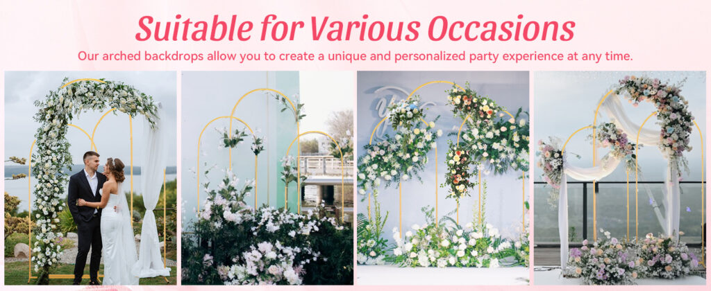 Arch Backdrop Stand & Wedding Arch Cover Set