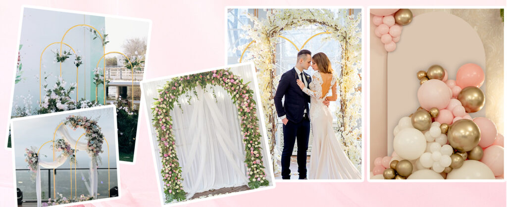 Arch Backdrop Stand & Wedding Arch Cover Set